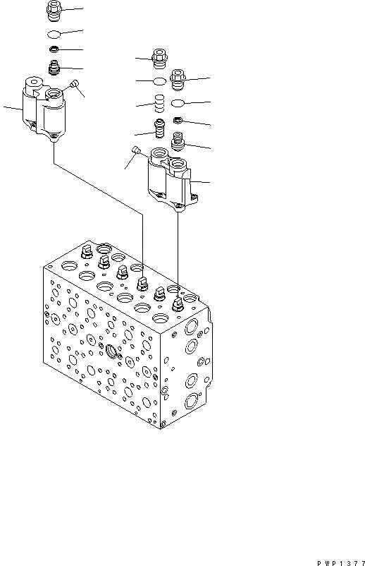 Схема запчастей Komatsu PC240NLC-7K - ОСНОВН. КЛАПАН ( АКТУАТОР) (/) ОСНОВН. КОМПОНЕНТЫ И РЕМКОМПЛЕКТЫ