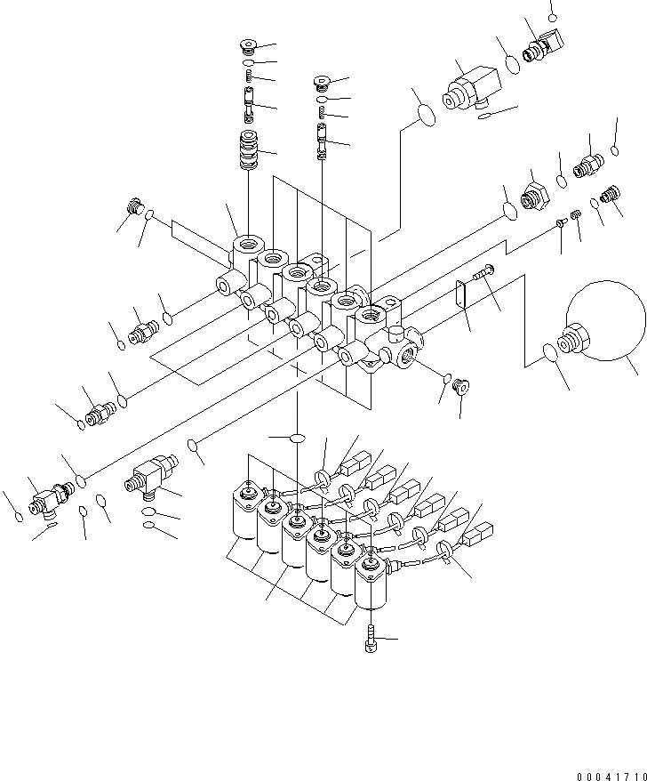 Схема запчастей Komatsu PC240NLC-8K - СОЛЕНОИДНЫЙ КЛАПАН (КЛАПАН) ( НАВЕСН. ОБОРУД) H ГИДРАВЛИКА