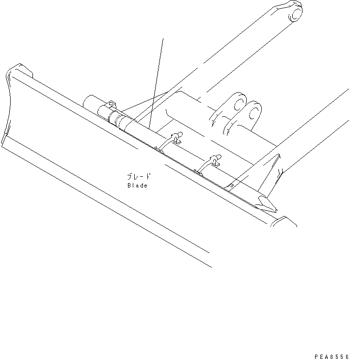 Схема запчастей Komatsu PC25-1 - ГИДРОМОЛОТ РУКОЯТЬ (CHISEL)(№7-) КАТАЛОГИ ЗЧ