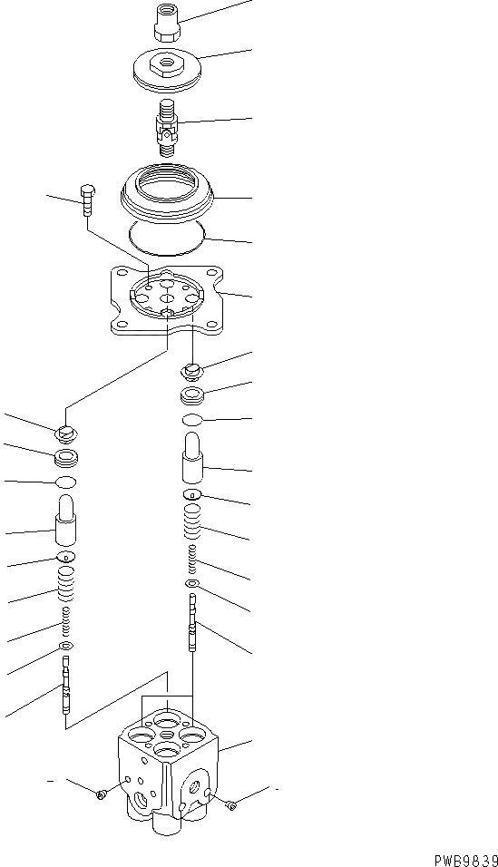 Схема запчастей Komatsu PC250HD-6Z - КЛАПАН PPC(ДЛЯ РАБОЧ. ОБОРУД-Я) ОСНОВН. КОМПОНЕНТЫ И РЕМКОМПЛЕКТЫ