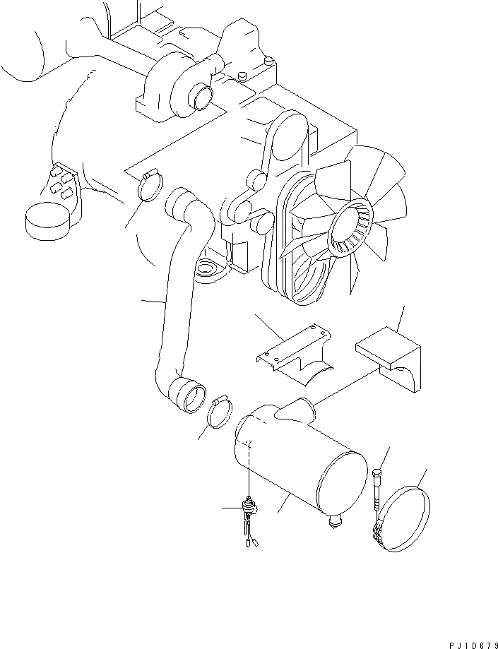 Схема запчастей Komatsu PC250LC-6 - СОЕДИНЕНИЯ ВОЗДУХООЧИСТИТЕЛЯ(ДЛЯ ДВОЙН. ЭЛЕМЕНТА) КОМПОНЕНТЫ ДВИГАТЕЛЯ