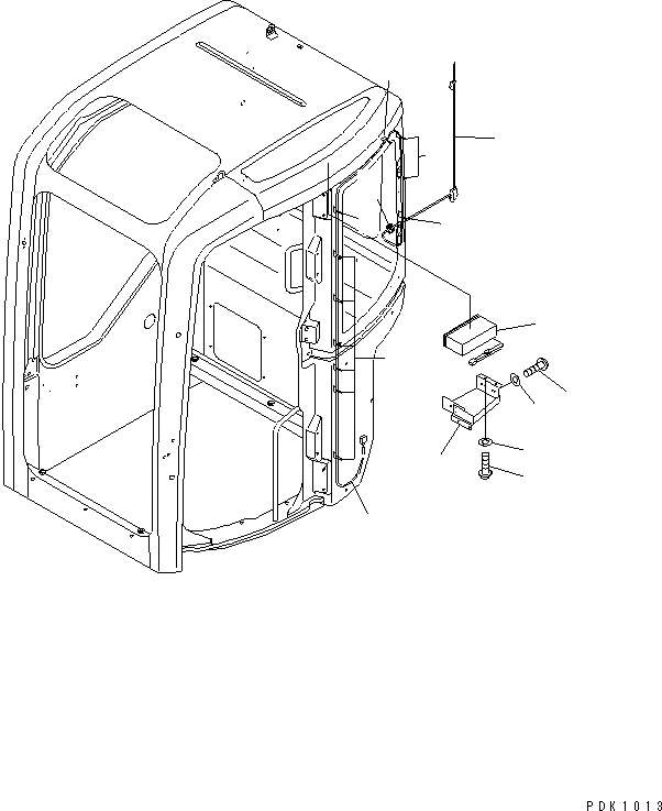 Схема запчастей Komatsu PC25R-8 - РАДИО (FM/AM) КАБИНА ОПЕРАТОРА И СИСТЕМА УПРАВЛЕНИЯ