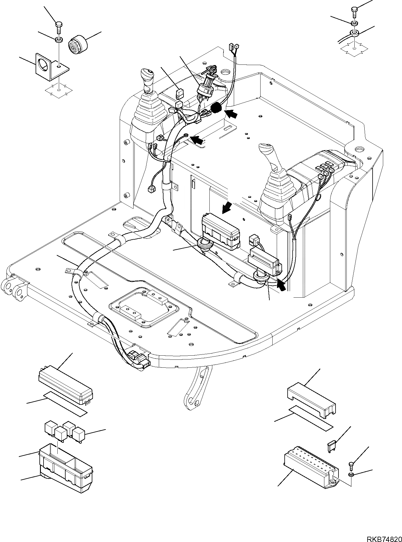 Схема запчастей Komatsu PC26MR-3 - ЭЛЕКТРИКА (ПЛАТФОРМА ЛИНИЯ) (/), С ПРОПОРЦИОНАЛЬН. РЫЧАГ УПРАВЛ-Я КОМПОНЕНТЫ ДВИГАТЕЛЯ И ЭЛЕКТРИКА