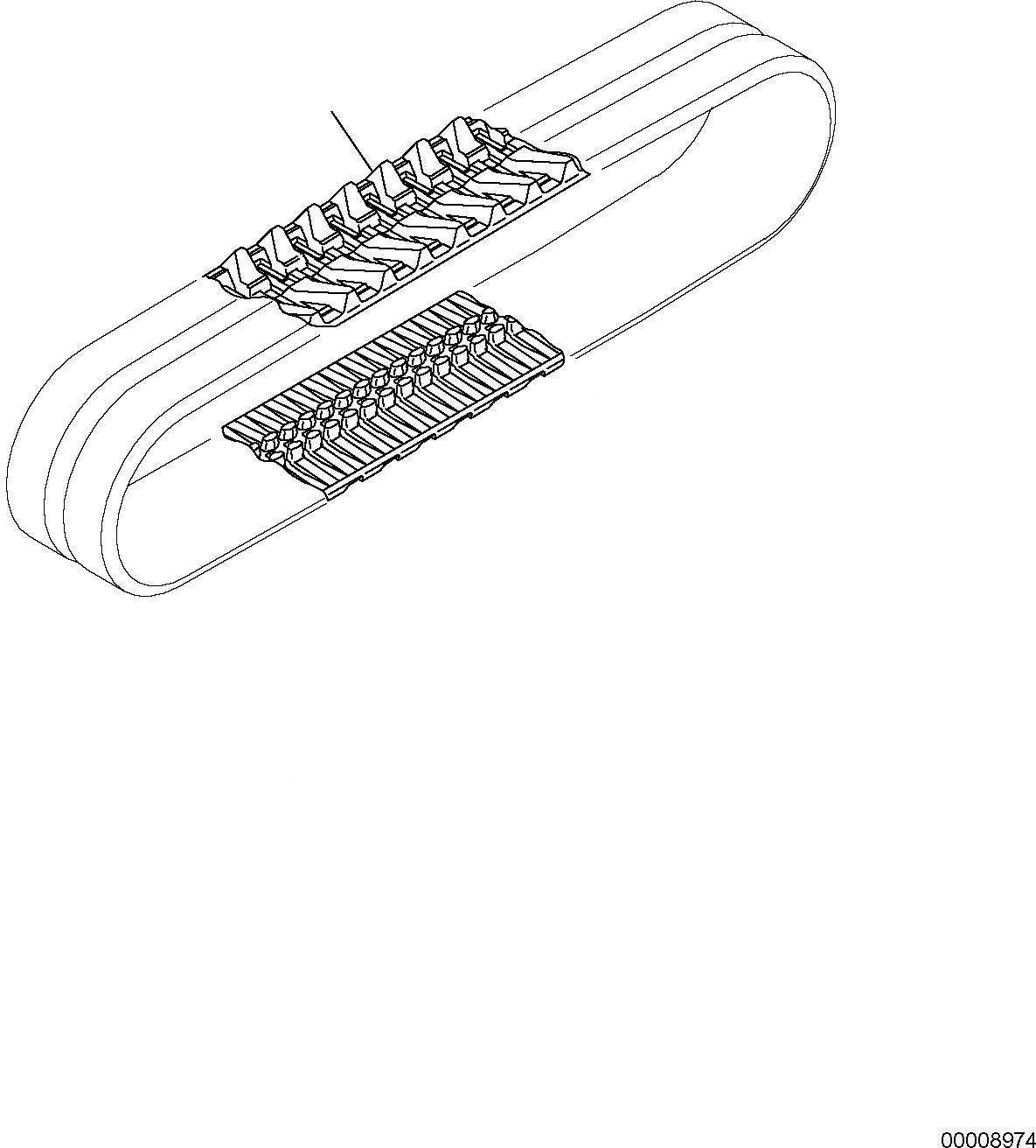 Схема запчастей Komatsu PC26MR-3 - РЕЗИН. SHOE НИЖН.CARRIAGE