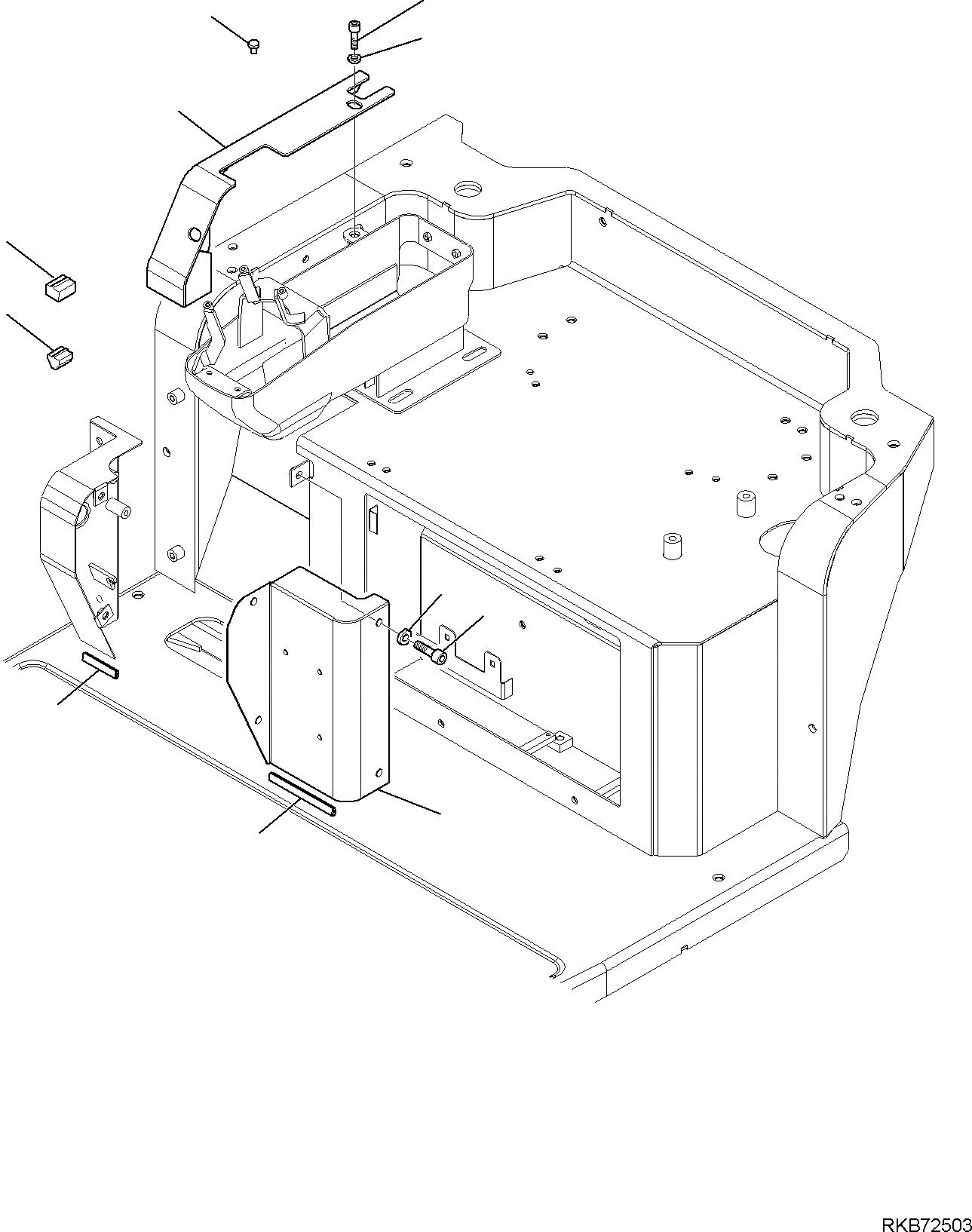 Схема запчастей Komatsu PC26MR-3 - ПОКРЫТИЕ НИЖН. ЧАСТИ КАБИНЫ (НАВЕС) (/) ЧАСТИ КОРПУСА И КАБИНА