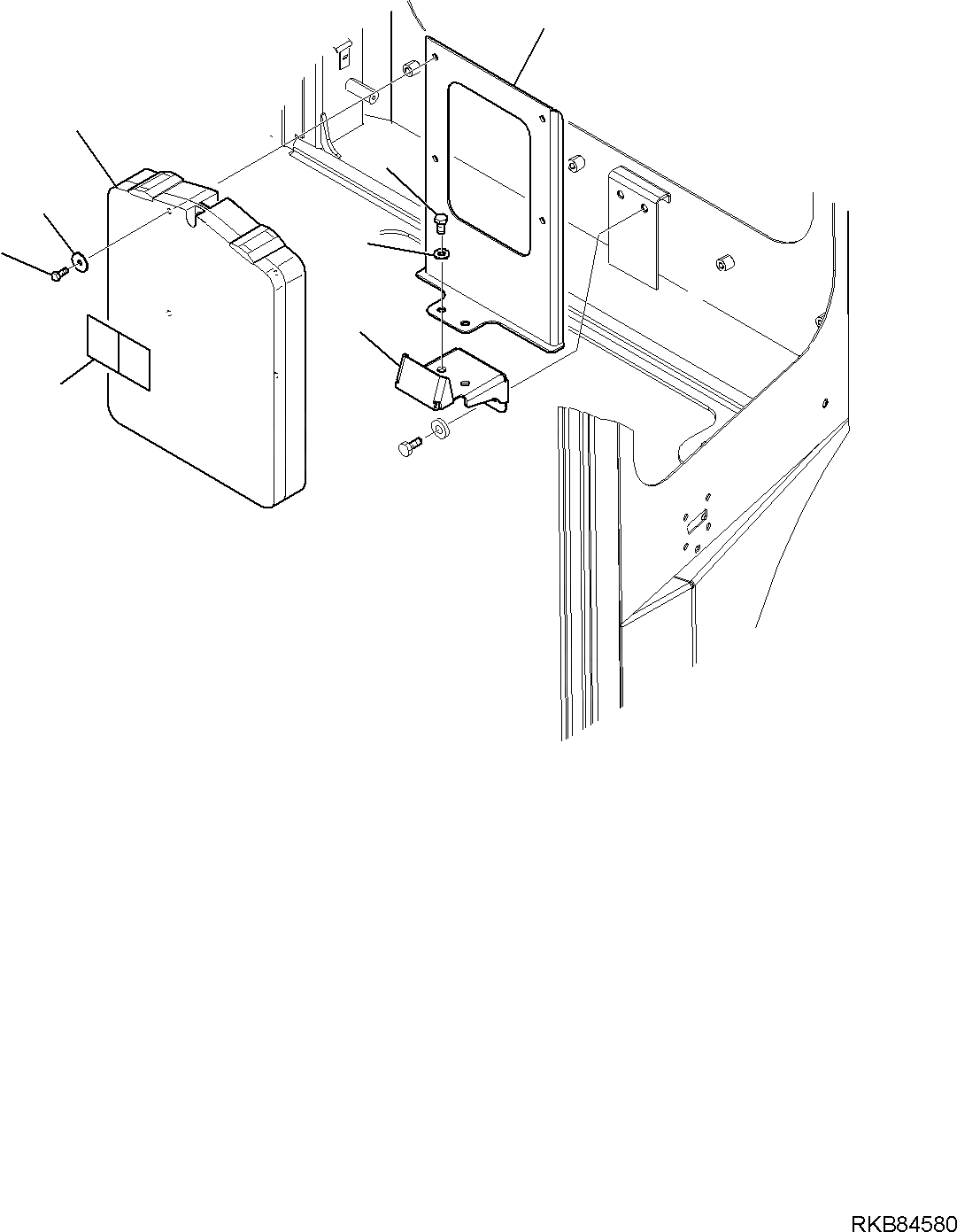 Схема запчастей Komatsu PC26MR-3 - DOCUMENTATION КОРПУС (КАБИНА) МАРКИРОВКА