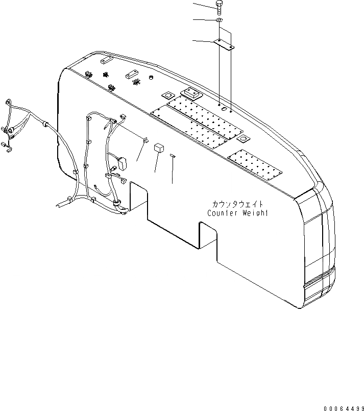 Схема запчастей Komatsu PC270-8 - ЗАДН. VIEW МОНИТОРING СИСТЕМА LESS(№-) ЭЛЕКТРИКА