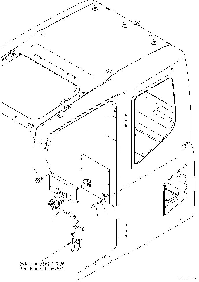 Схема запчастей Komatsu PC270-7-AG - ОСНОВН. КОНСТРУКЦИЯ (КАБИНА) (KOMTRAX)(№-) КАБИНА ОПЕРАТОРА И СИСТЕМА УПРАВЛЕНИЯ