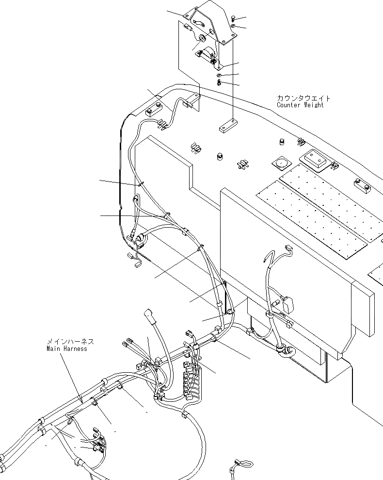 Схема запчастей Komatsu PC270-8 - СИГНАЛ ХОДА(№-) ЭЛЕКТРИКА