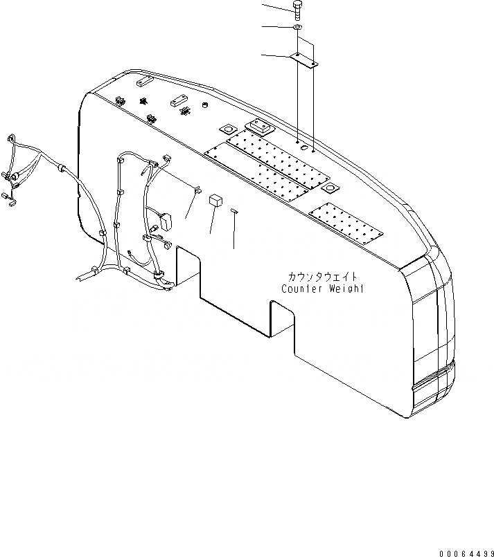 Схема запчастей Komatsu PC270LC-8N1-W1 - ЗАДН. VIEW МОНИТОРING СИСТЕМА LESS(№-) ЭЛЕКТРИКА