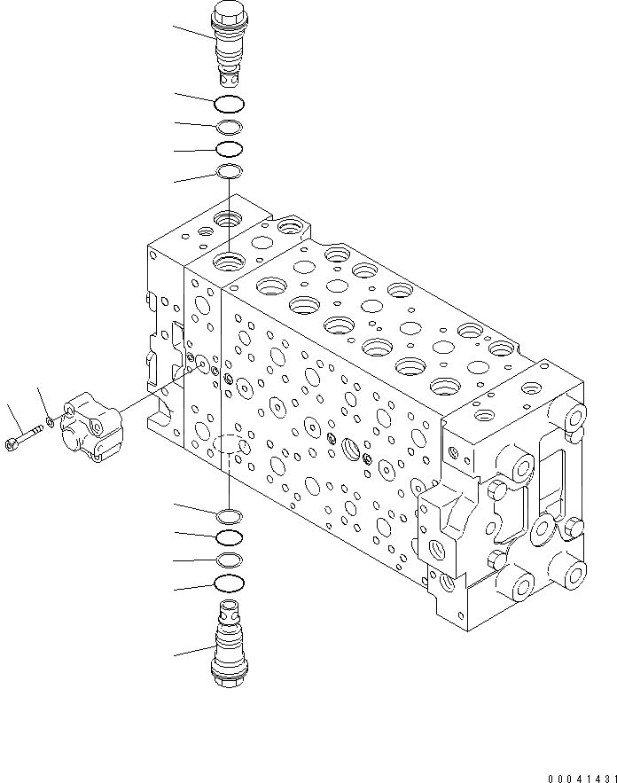 Схема запчастей Komatsu PC270LC-8N1-W1 - ОСНОВН. КЛАПАН (-АКТУАТОР) (KUK) (7/9)(№-) ОСНОВН. КОМПОНЕНТЫ И РЕМКОМПЛЕКТЫ