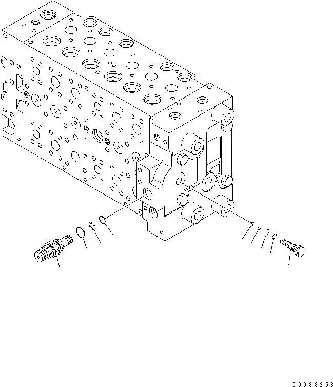 Схема запчастей Komatsu PC270LC-8N1-W1 - ОСНОВН. КЛАПАН (6-СЕКЦИОНН.) (/8)(№-) ОСНОВН. КОМПОНЕНТЫ И РЕМКОМПЛЕКТЫ