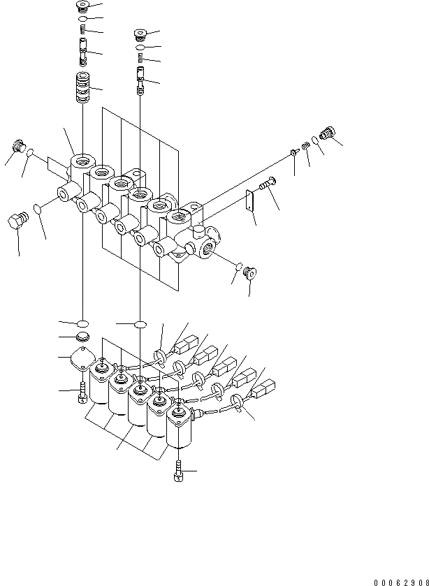 Схема запчастей Komatsu PC270LC-8N1-W1 - СОЛЕНОИДНЫЙ КЛАПАН (ВНУТР. ЧАСТИ)(№-) ОСНОВН. КОМПОНЕНТЫ И РЕМКОМПЛЕКТЫ