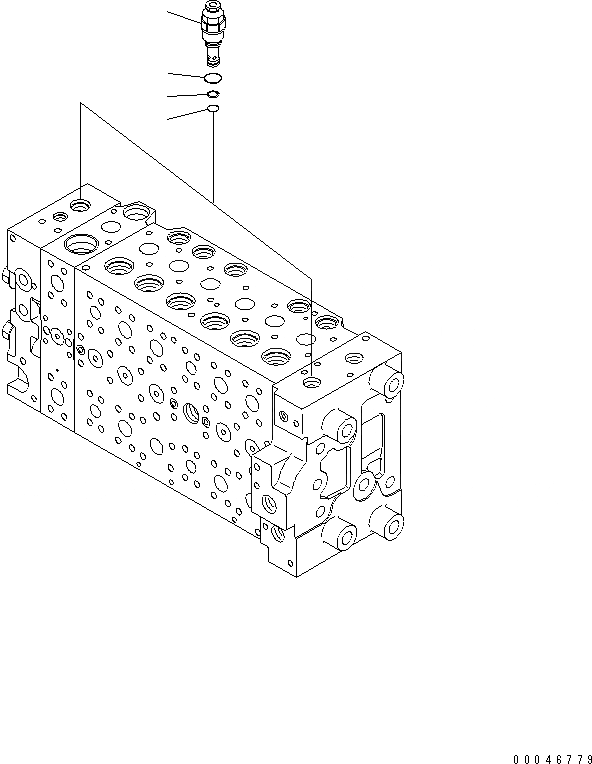 Схема запчастей Komatsu PC270LC-8-W1 - ОСНОВН. КЛАПАН (7-СЕКЦИОНН.) (9/) ОСНОВН. КОМПОНЕНТЫ И РЕМКОМПЛЕКТЫ