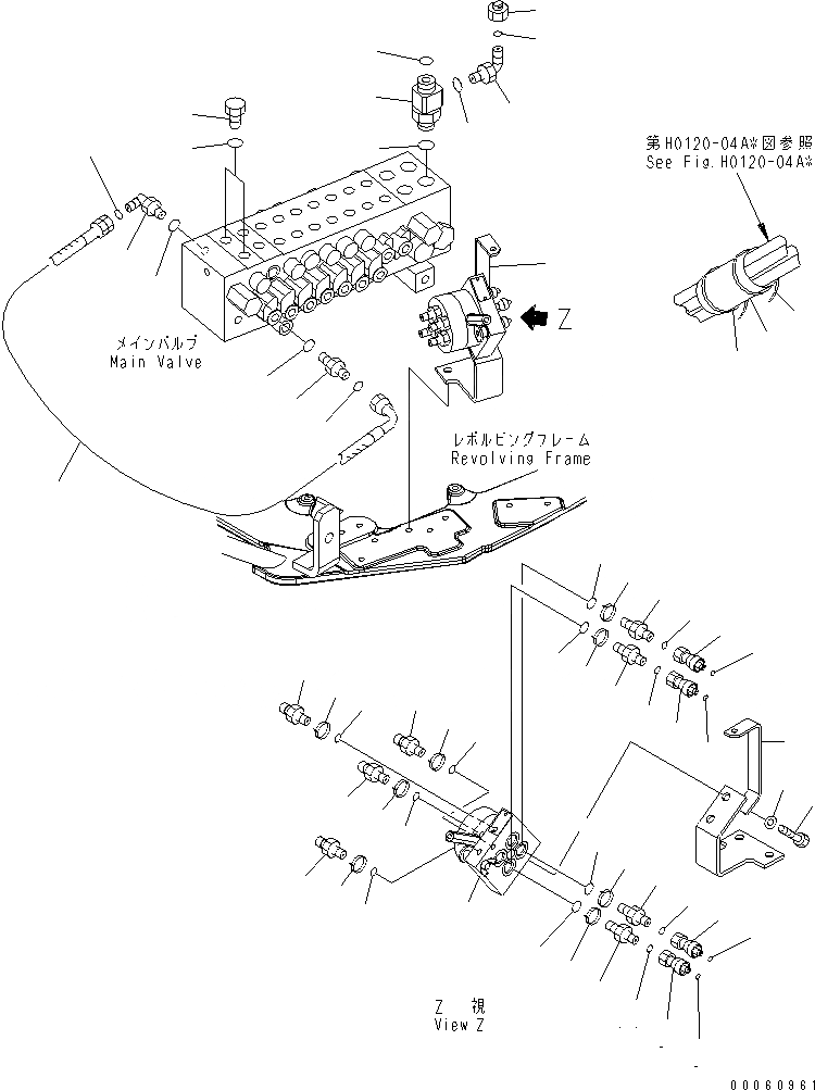 Схема запчастей Komatsu PC27MR-2 - ОСНОВН. КЛАПАН (ISO-ЭКСКАВАТ. PATTERN УПРАВЛ-Е) (С СЕРВИСНЫМ КЛАПАНОМ) (ДЛЯ СЕВ. АМЕРИКИ)(№7-) ГИДРАВЛИКА