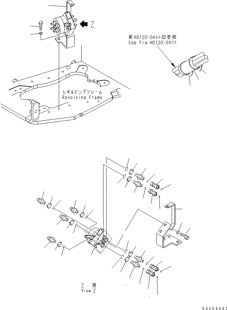 Схема запчастей Komatsu PC27MR-2 - MULTI PATTERN УПРАВЛ-Е (ISO-ЭКСКАВАТ.)(№-) ГИДРАВЛИКА