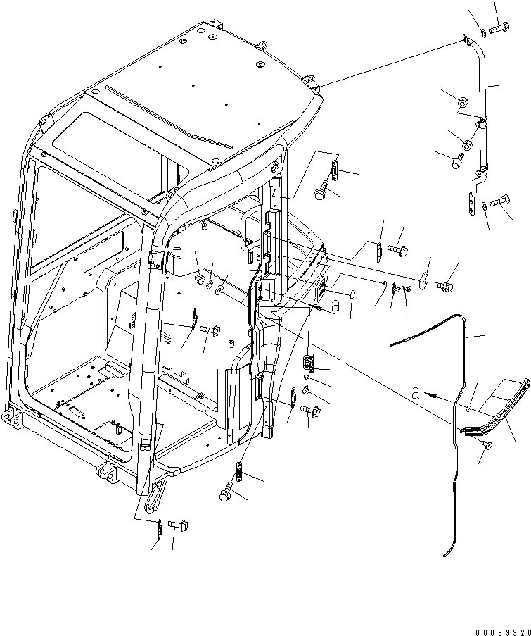 Схема запчастей Komatsu PC27MR-3 - КАБИНА (/8) (БЛОК ДВЕРИ)(№-) КАБИНА ОПЕРАТОРА И СИСТЕМА УПРАВЛЕНИЯ