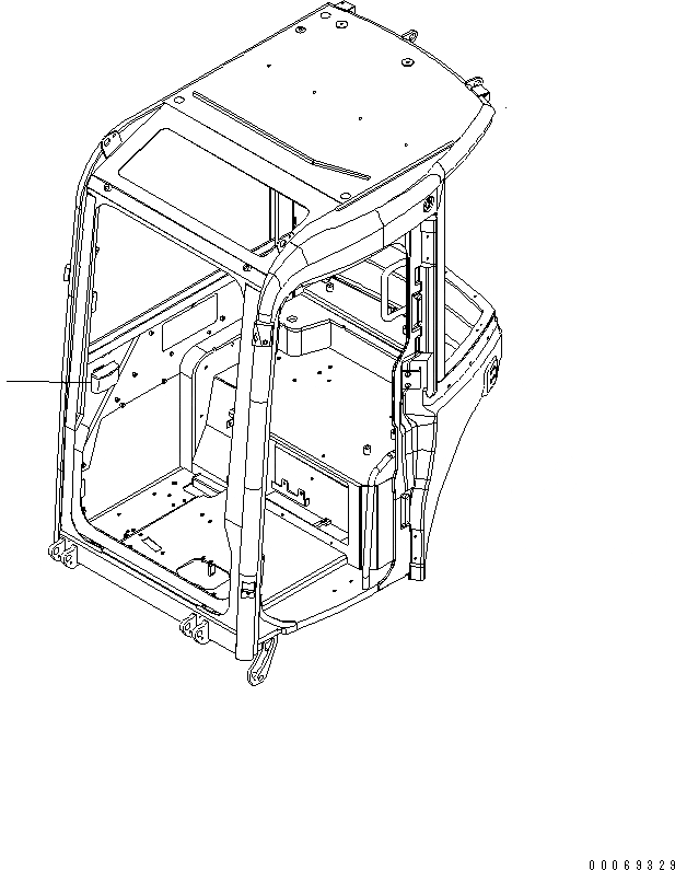 Схема запчастей Komatsu PC27MR-3 - ПЕПЕЛЬНИЦА (КАБИНА)(№-) КАБИНА ОПЕРАТОРА И СИСТЕМА УПРАВЛЕНИЯ