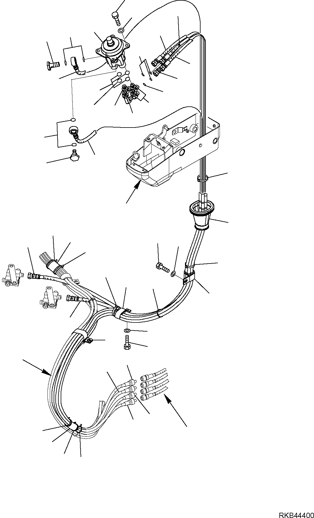 Схема запчастей Komatsu PC27MR-2 - ГИДРОЛИНИЯ (ЛЕВ. СЕРВОУПРАВЛ. ЛИНИЯ) (ДЛЯ НАВЕСА) РАБОЧЕЕ ОБОРУДОВАНИЕ ГИДРАВЛИКА