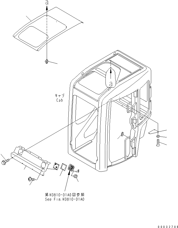 Схема запчастей Komatsu PC27MRX-1 - КАБИНА (/) (ВНУТР. ПОКРЫТИЕ) (ДЛЯ СЕВ. АМЕРИКИ) КАБИНА ОПЕРАТОРА И СИСТЕМА УПРАВЛЕНИЯ