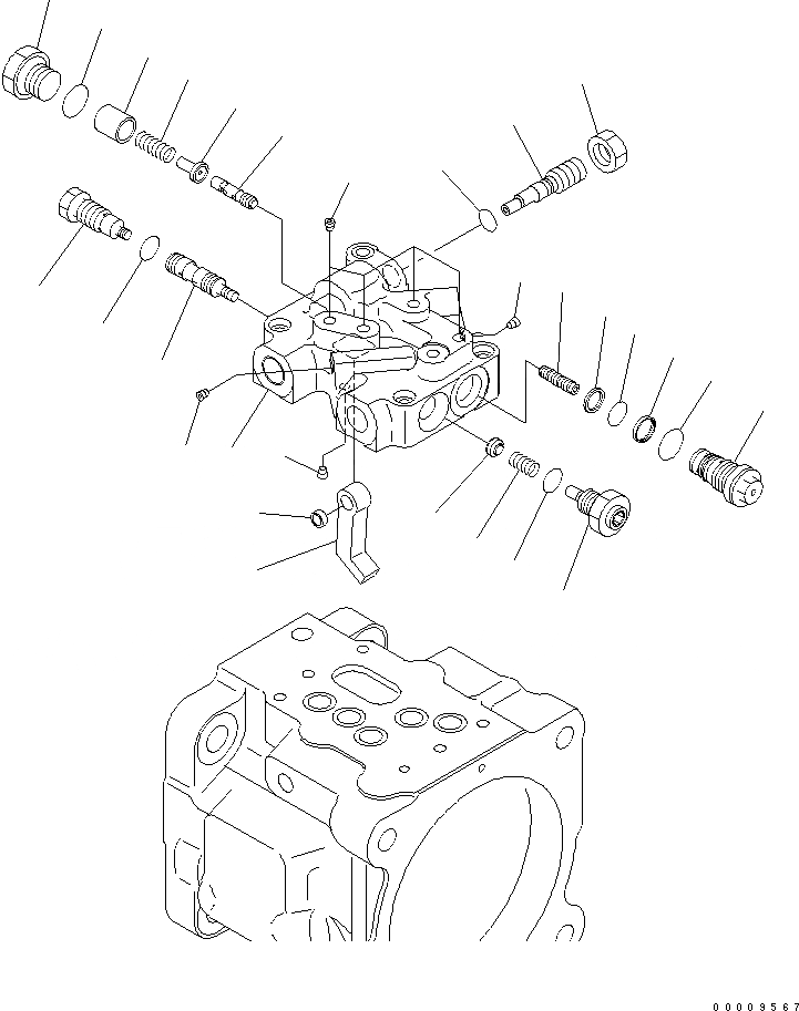 Схема запчастей Komatsu PC27MRX-1 - ОСНОВН. НАСОС (/)(№.-) ОСНОВН. КОМПОНЕНТЫ И РЕМКОМПЛЕКТЫ