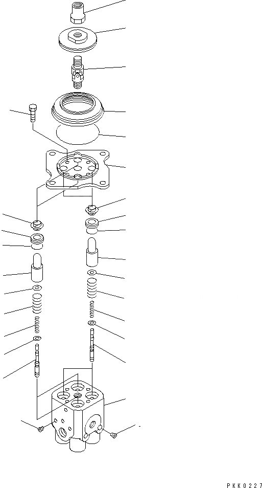 Схема запчастей Komatsu PC27R-8 - P.P.C. КЛАПАН (ДЛЯ РАБОЧ. ОБОРУД-Я УПРАВЛ-Е) ОСНОВН. КОМПОНЕНТЫ И РЕМКОМПЛЕКТЫ