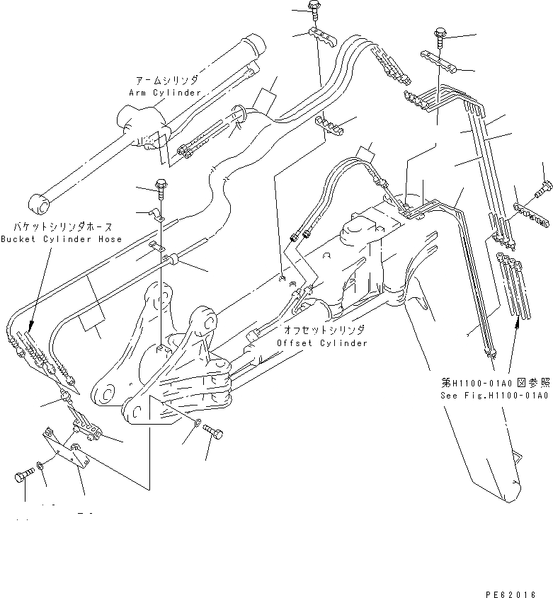 Схема запчастей Komatsu PC28UU-2 - СТРЕЛА (/) (ГИДРОЛИНИЯ) РАБОЧЕЕ ОБОРУДОВАНИЕ