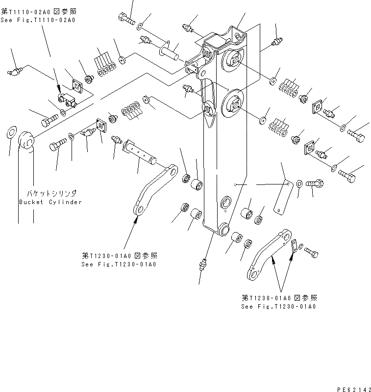 Схема запчастей Komatsu PC28UU-2 - SLIDE РУКОЯТЬ (2) (/) РАБОЧЕЕ ОБОРУДОВАНИЕ