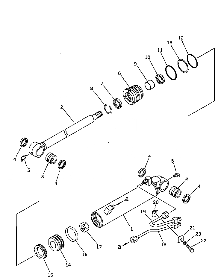Схема запчастей Komatsu PC28UU-2 - OFFSET ЦИЛИНДР (ВНУТР. ЧАСТИ) ОСНОВН. КОМПОНЕНТЫ И РЕМКОМПЛЕКТЫ