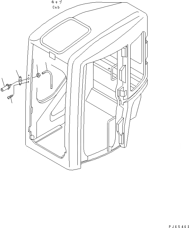 Схема запчастей Komatsu PC28UU-3 - КАБИНА (/) (ОМЫВАТЕЛЬ СТЕКЛА) КАБИНА ОПЕРАТОРА И СИСТЕМА УПРАВЛЕНИЯ