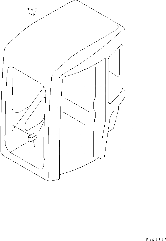 Схема запчастей Komatsu PC28UU-3 - ПЕПЕЛЬНИЦА (ДЛЯ КАБИНЫ) КАБИНА ОПЕРАТОРА И СИСТЕМА УПРАВЛЕНИЯ