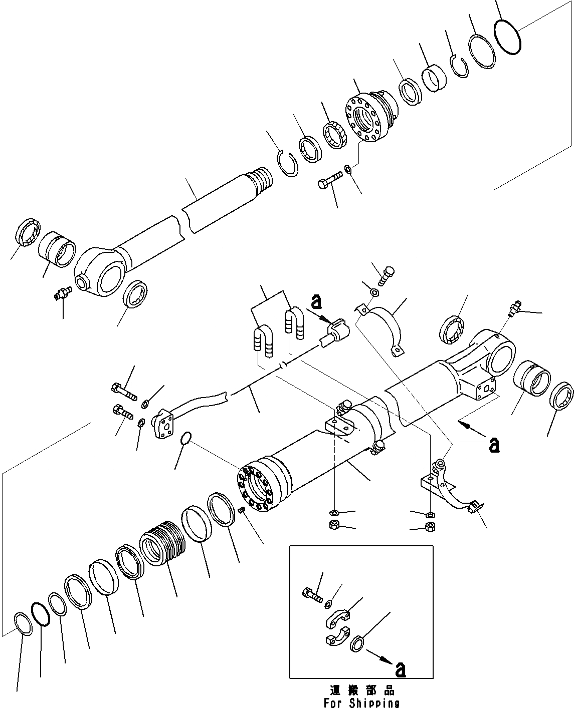 Схема запчастей Komatsu PC290LC-8K - РУКОЯТЬ (/) (.M) (№K~K77) T РАБОЧЕЕ ОБОРУДОВАНИЕ