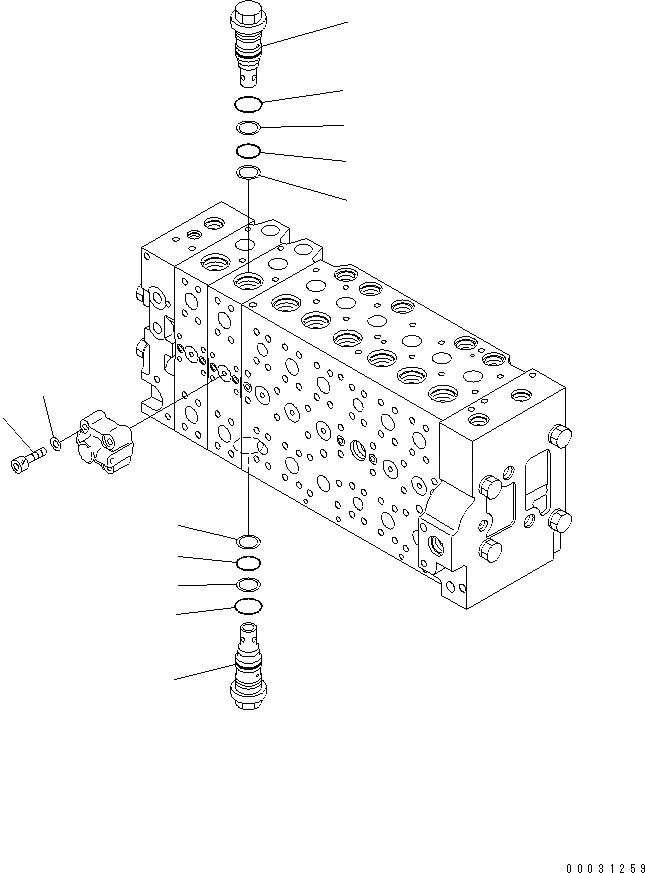 Схема запчастей Komatsu PC290LC-7K - ОСНОВН. КЛАПАН (8-СЕКЦИОНН.) (7/) (ДЛЯ 2-СЕКЦИОНН. СТРЕЛЫ)(№K9-) ОСНОВН. КОМПОНЕНТЫ И РЕМКОМПЛЕКТЫ