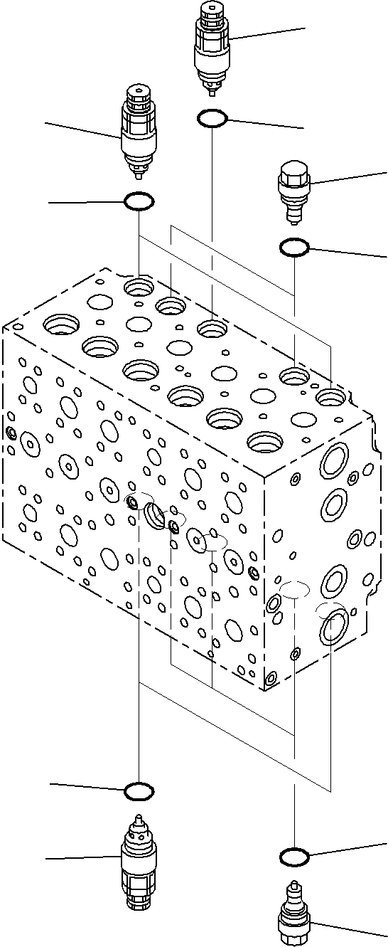 Схема запчастей Komatsu PC290NLC-8K - ОСНОВН. УПРАВЛЯЮЩ. КЛАПАН, ДЛЯ MACHINE С -ДОПОЛН. АКТУАТОР КОНТУР И СТРЕЛА HOLDING КЛАПАН (/) H ГИДРАВЛИКА