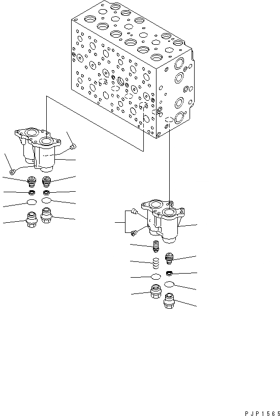 Схема запчастей Komatsu PC290NLC-7K - ОСНОВН. КЛАПАН (8-СЕКЦИОНН.) (/) (ДЛЯ 1-СЕКЦИОНН. СТРЕЛЫ) ОСНОВН. КОМПОНЕНТЫ И РЕМКОМПЛЕКТЫ