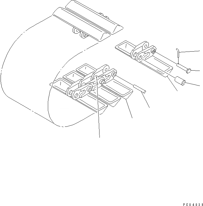 Схема запчастей Komatsu PC30-6 - ГУСЕНИЦЫ (БОЛОТН.) ХОДОВАЯ