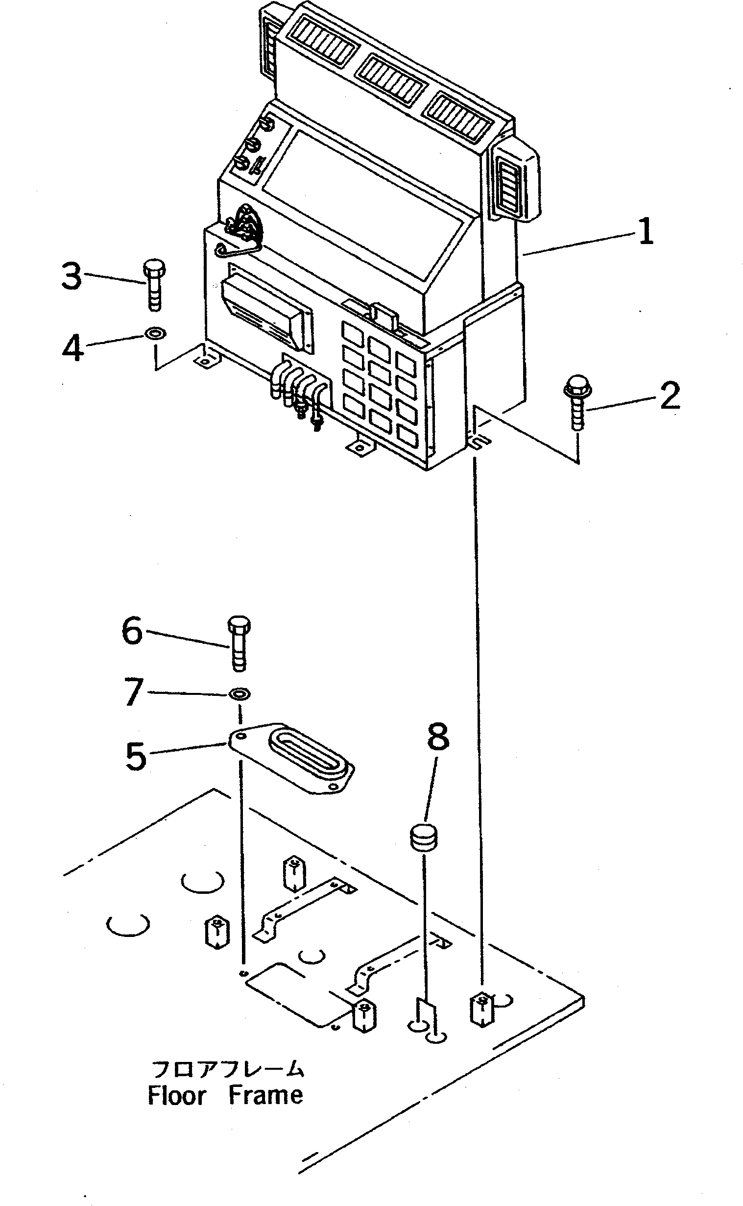 Схема запчастей Komatsu PC300 - КОМПОНЕНТЫ КОНДИЦИОНЕРА(№-) ЧАСТИ КОРПУСА