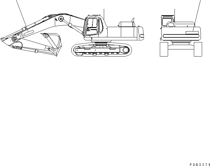 Схема запчастей Komatsu PC300-6Z - ЛОГОТИП (БОЛЬШ.)(№-) МАРКИРОВКА