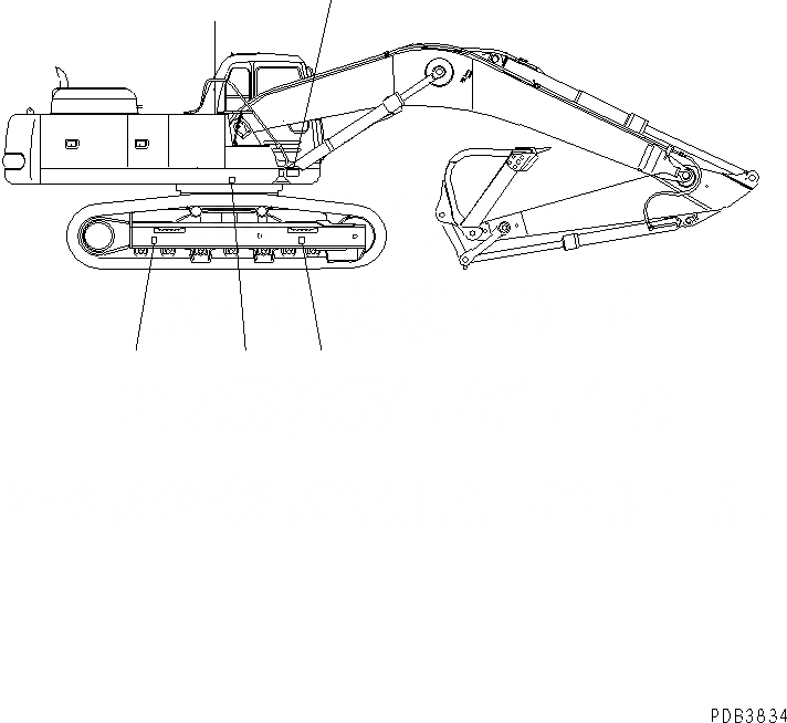 Схема запчастей Komatsu PC300-6Z - ПЛАСТИНА(№-) МАРКИРОВКА