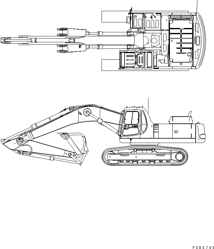 Схема запчастей Komatsu PC300-6Z - ПЛАСТИНА (ДЛЯ PRE-ФИЛЬТР.) МАРКИРОВКА