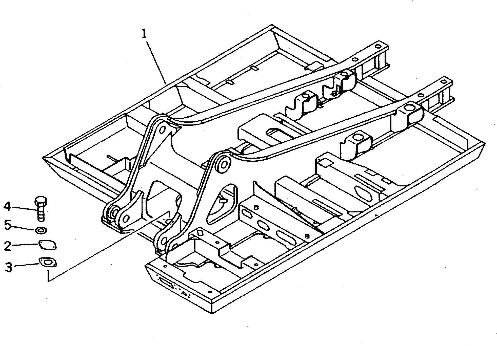 Схема запчастей Komatsu PC300-5 - ОСНОВНАЯ РАМА (EC СПЕЦ-Я.)(№-) СИСТЕМА УПРАВЛЕНИЯ И ОСНОВНАЯ РАМА