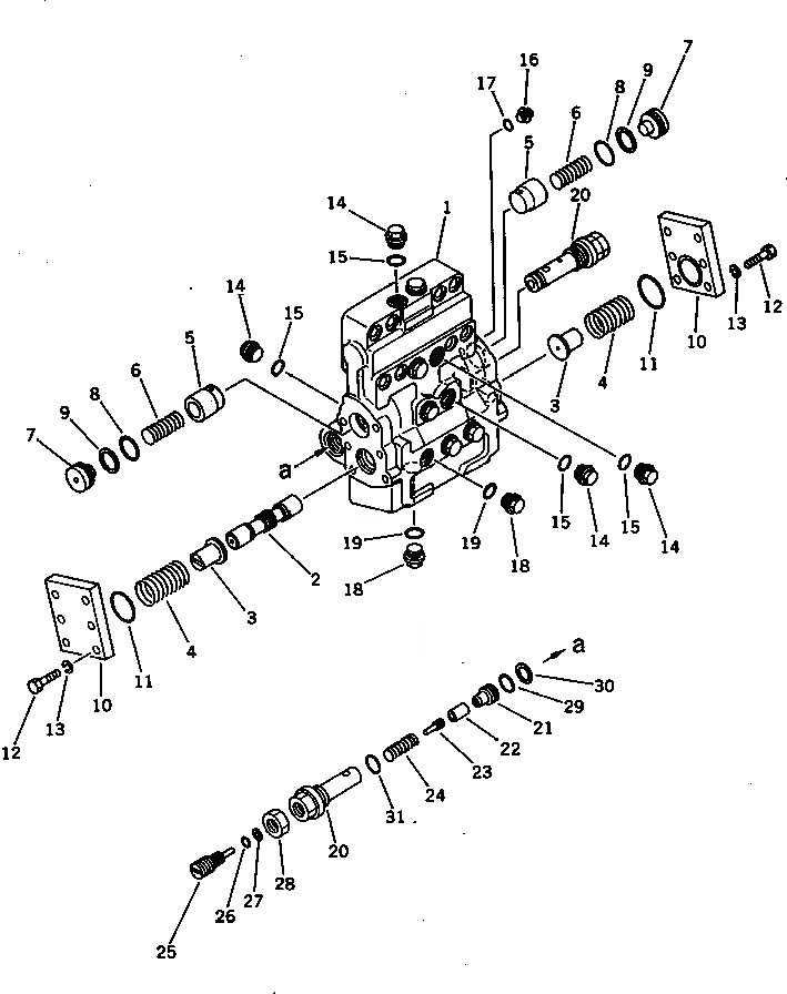 Схема запчастей Komatsu PC300-3 - МОТОР ХОДА (/) (УСИЛ. СПЕЦ-Я.) СПЕЦ. APPLICATION ЧАСТИ¤ МАРКИРОВКА¤ ИНСТРУМЕНТ И РЕМКОМПЛЕКТЫ