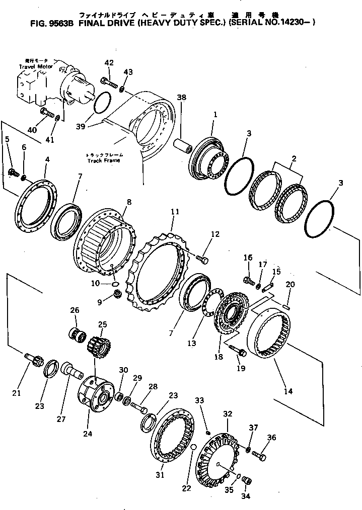 Схема запчастей Komatsu PC300-3 - КОНЕЧНАЯ ПЕРЕДАЧА (УСИЛ. СПЕЦ-Я.)(№-) СПЕЦ. APPLICATION ЧАСТИ¤ МАРКИРОВКА¤ ИНСТРУМЕНТ И РЕМКОМПЛЕКТЫ