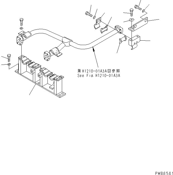 Схема запчастей Komatsu PC300-6Z - ПРЕДОТВРАЩ. СМЕЩЕНИЯ LESS(№-) ГИДРАВЛИКА