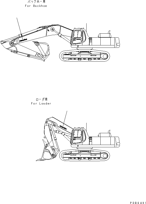 Схема запчастей Komatsu PC300-6Z - ЛОГОТИП (БОЛЬШ.) МАРКИРОВКА