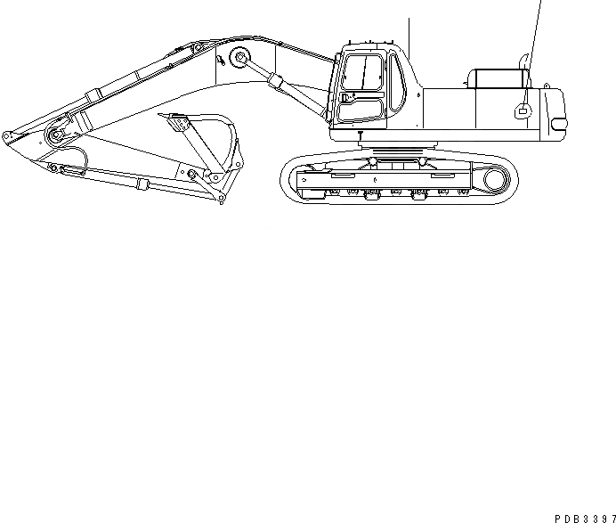 Схема запчастей Komatsu PC300-6Z - ПЛАСТИНА (BY-PASS ЛИНИЯ)(№-999) МАРКИРОВКА