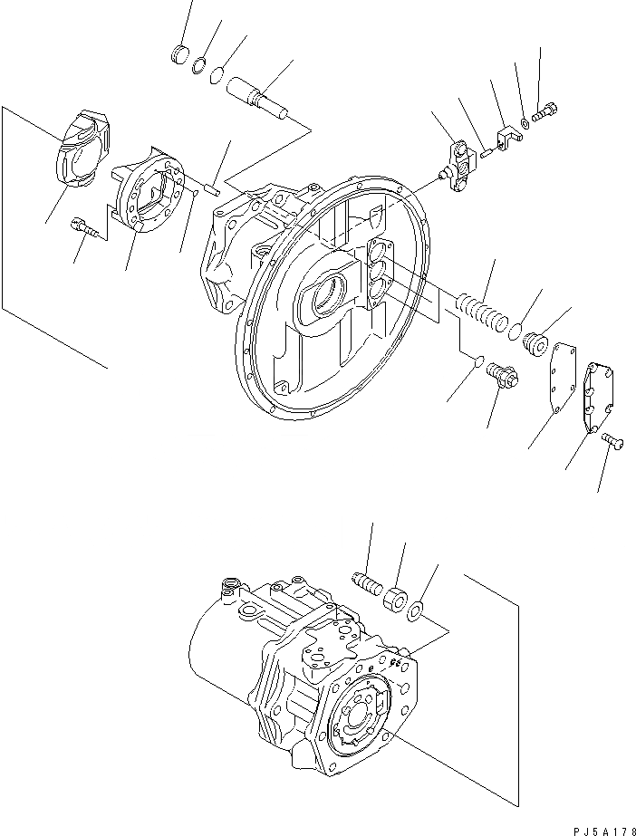 Схема запчастей Komatsu PC300-6Z - ОСНОВН. НАСОС (/) (MIZUGURI СПЕЦ-Я.)(№9-) ОСНОВН. КОМПОНЕНТЫ И РЕМКОМПЛЕКТЫ