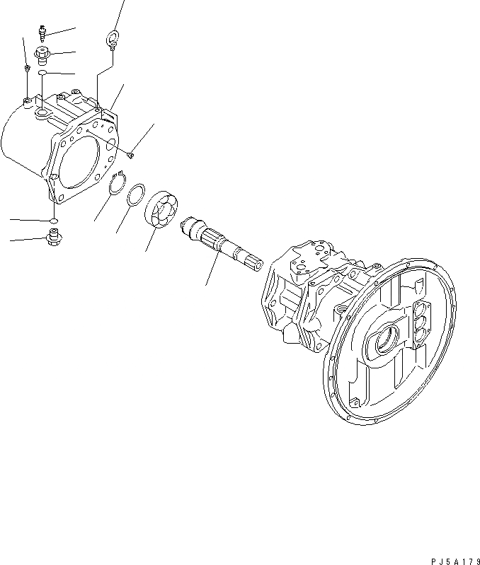 Схема запчастей Komatsu PC300-6Z - ОСНОВН. НАСОС (/) (MIZUGURI СПЕЦ-Я.)(№9-) ОСНОВН. КОМПОНЕНТЫ И РЕМКОМПЛЕКТЫ