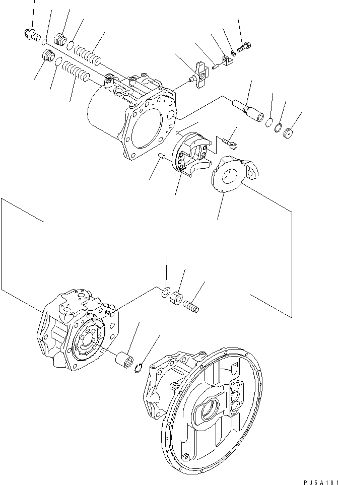 Схема запчастей Komatsu PC300-6Z - ОСНОВН. НАСОС (7/) (MIZUGURI СПЕЦ-Я.)(№9-) ОСНОВН. КОМПОНЕНТЫ И РЕМКОМПЛЕКТЫ