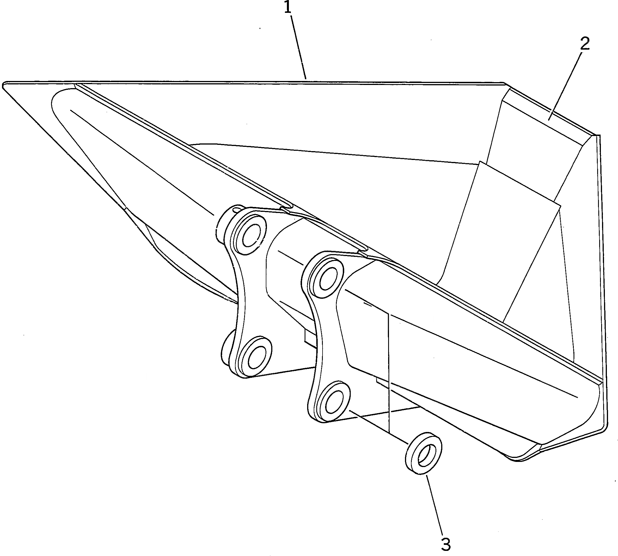 Схема запчастей Komatsu PC300-5C - TRAPEZOIDAL КОВШ РАБОЧЕЕ ОБОРУДОВАНИЕ